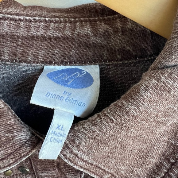 Belted Denim Dress DG2 by Diane Gilman Size XL - Picture 4 of 13